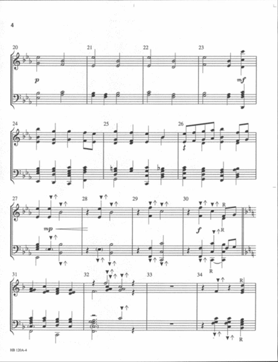 Our Father's World - handbell part 5-Octaves scores gallery preview page 4