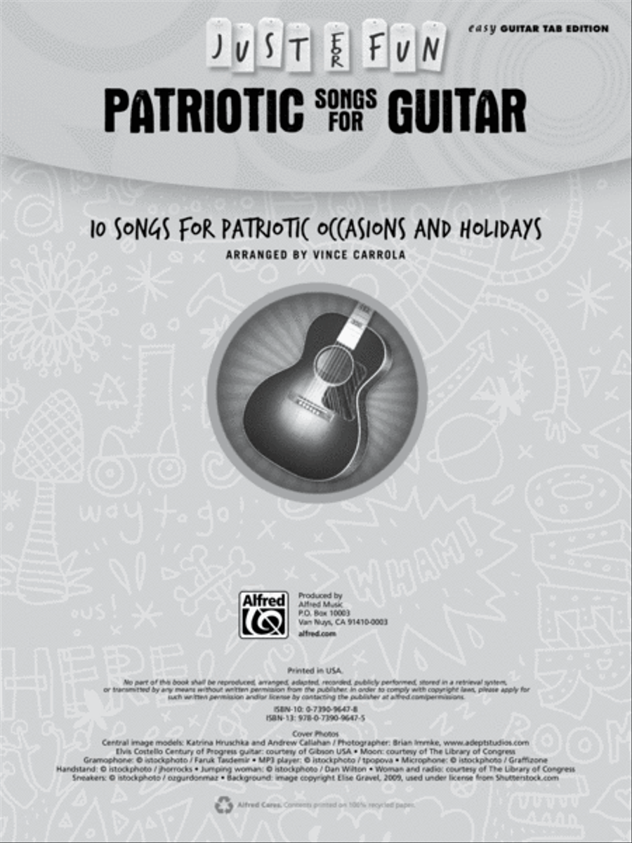 Just for Fun -- Patriotic Songs for Guitar Guitar Solo scores gallery preview page 2