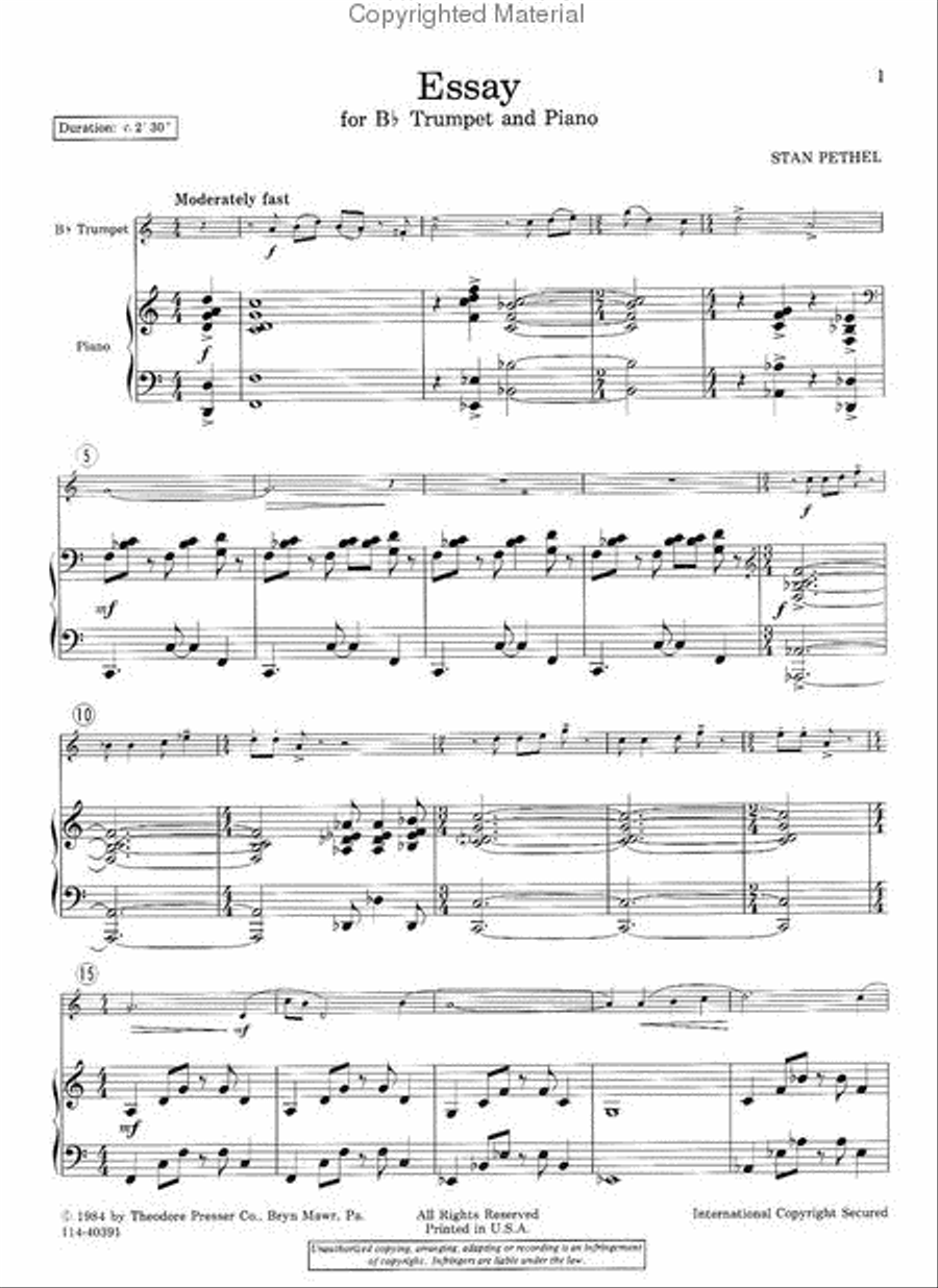Essay Chamber Music scores gallery preview page 2