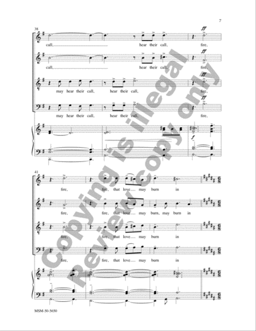 Hail this Joyful Day's Return 4-Part scores gallery preview page 7