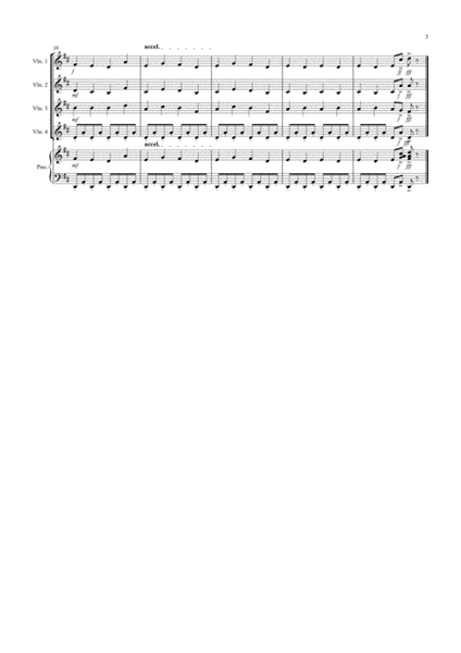 Trepak (Fantasia from Nutcracker) for Violin Quartet image number null