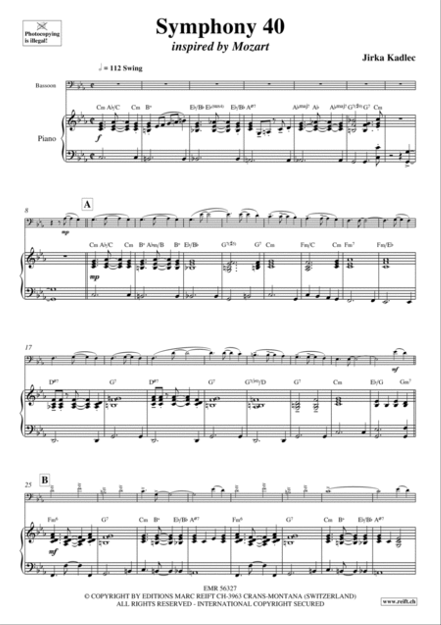 Symphony 40 Bassoon Solo scores gallery preview page 4