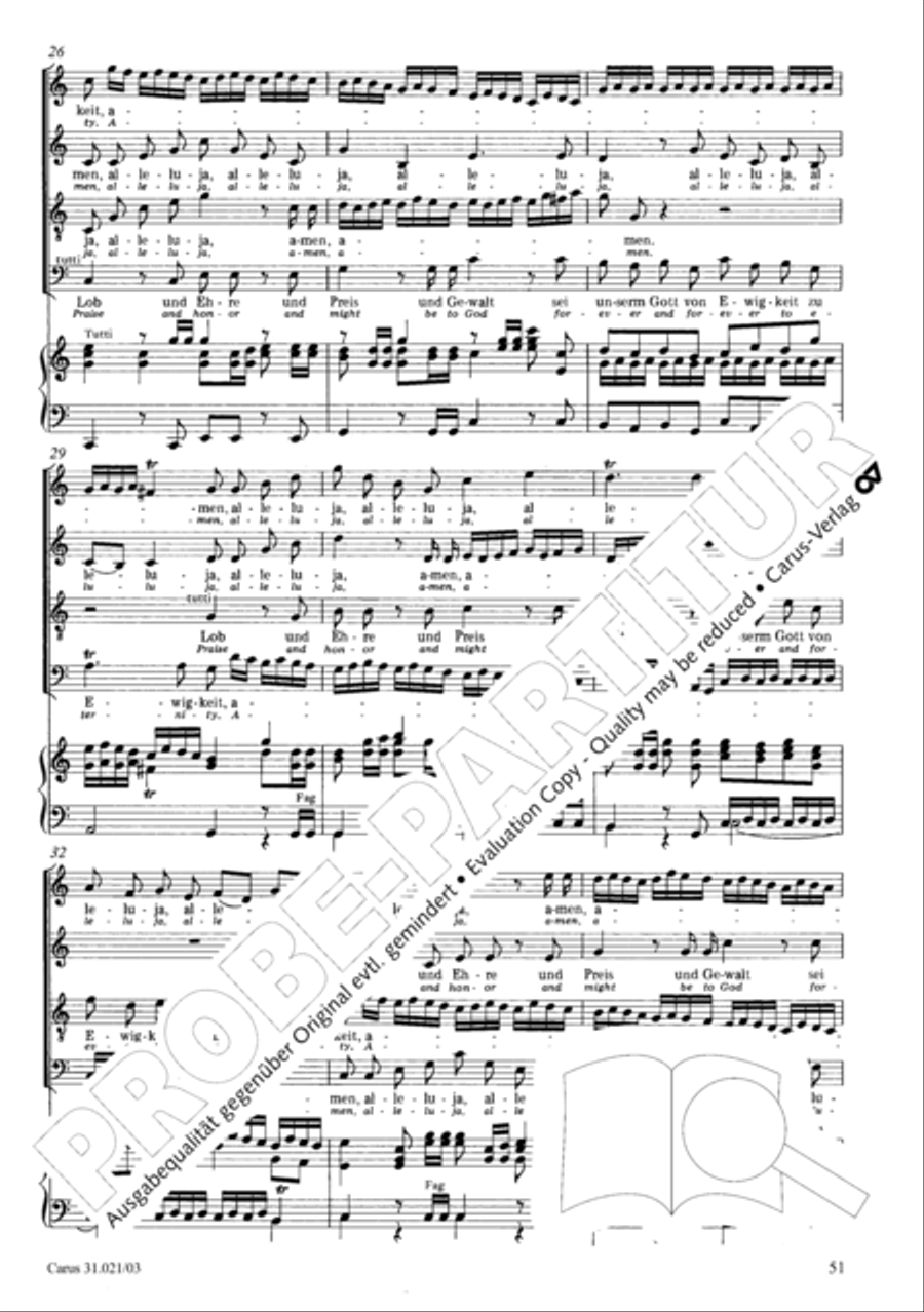 Lord my God, my heart and soul were sore distressed (Ich hatte viel Bekummernis) STB scores gallery preview page 52