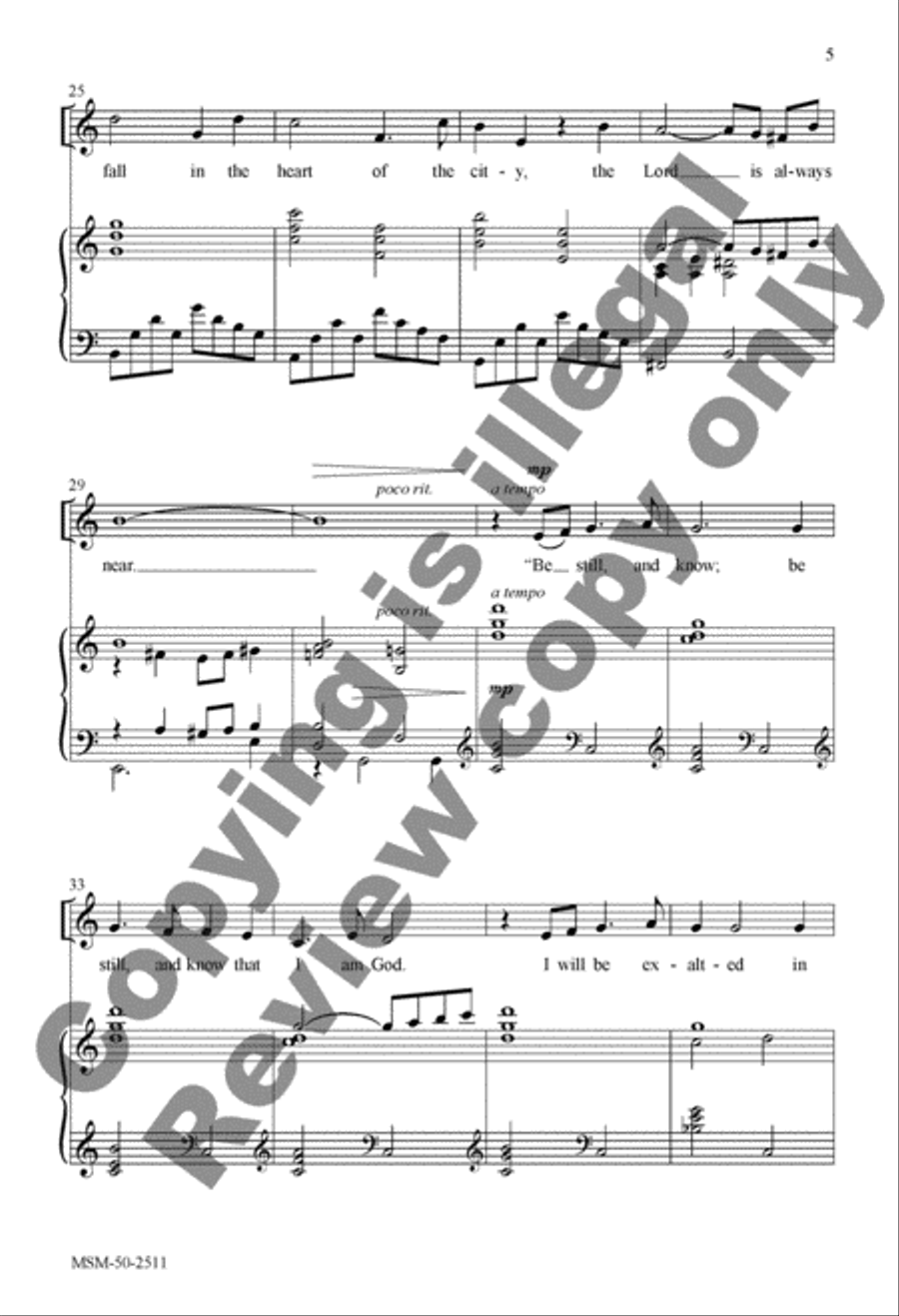 God Is Our Refuge 4-Part scores gallery preview page 4