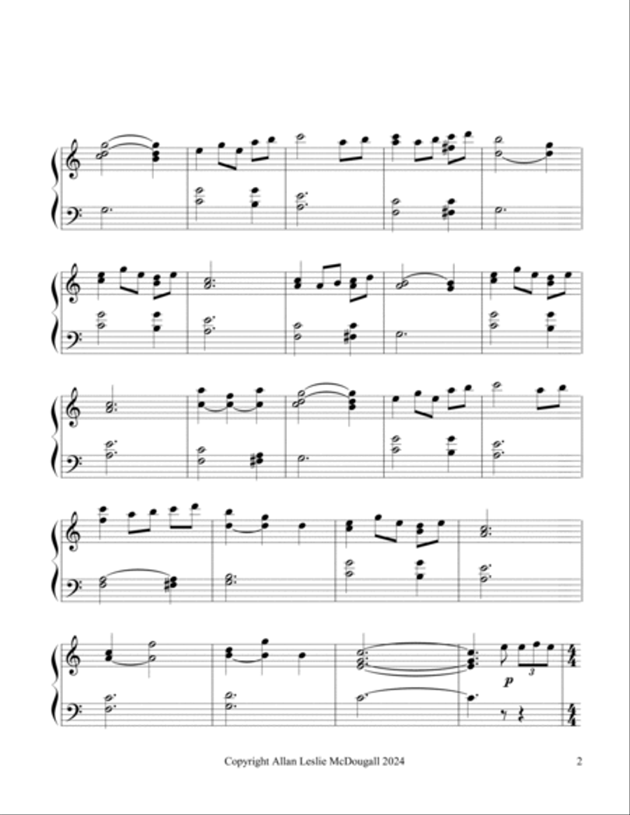 Summer evening on the Torrens Easy Piano scores gallery preview page 2