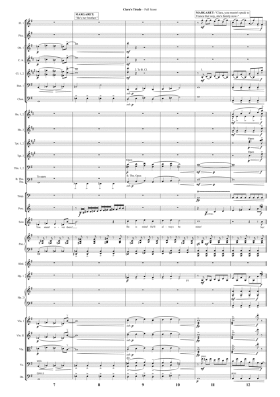 Clara's Tirade Clara's Tirade Full Orchestra scores gallery preview page 2