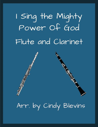 Book cover for I Sing the Mighty Power of God, for Flute and Clarinet