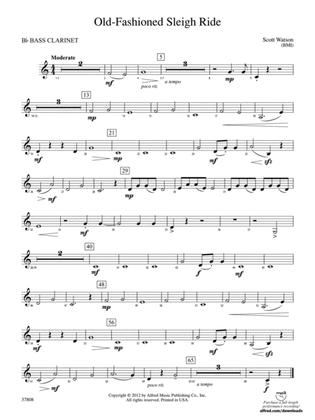 Old-Fashioned Sleigh Ride: B-flat Bass Clarinet