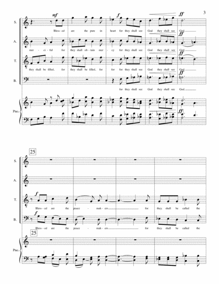 The Beatitudes by Greg Danner Choir - Digital Sheet Music