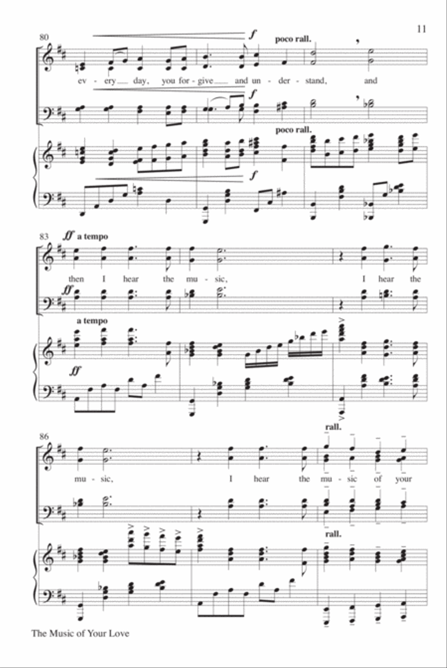 The Music of Your Love 4-Part scores gallery preview page 12