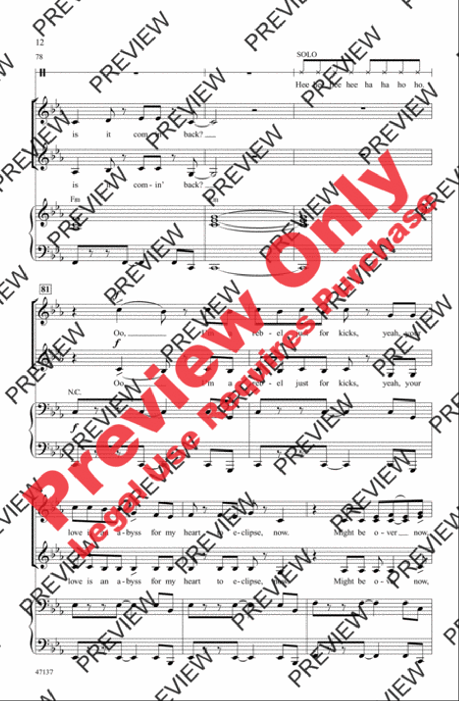 Feel It Still Women's Choir scores gallery preview page 12