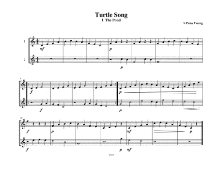 Turtle Songs for Beginner Piano