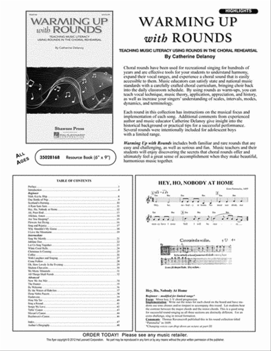 Warming Up with Rounds Choir scores gallery preview page 6