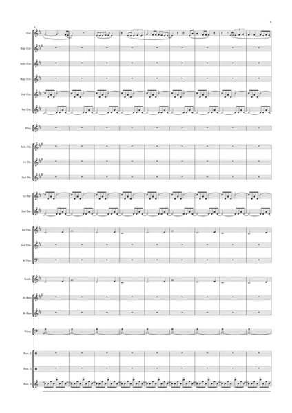 Show Yourself - Frozen 2 arr. for Brass Band (Bb Cornet Solo) Score + Parts image number null