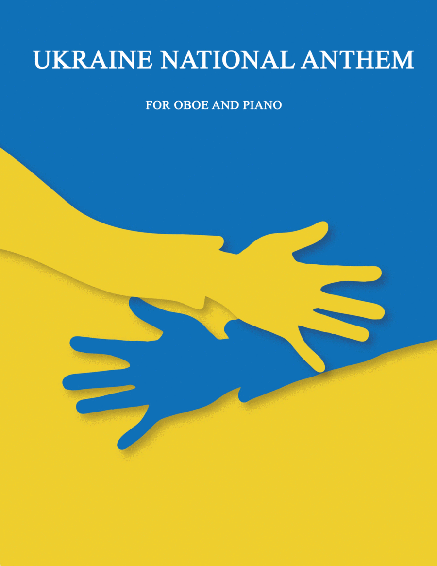 Ukraine National Anthem for Oboe and Piano Piano Accompaniment scores gallery preview page 1