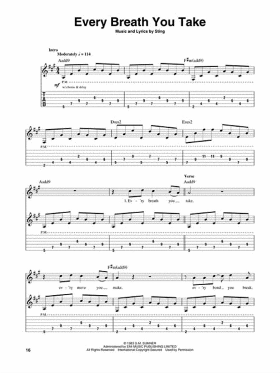 The Police The Police Electric Guitar scores gallery preview page 4