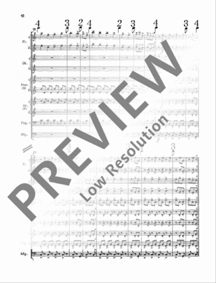 Carmina Burana English Horn scores gallery preview page 13