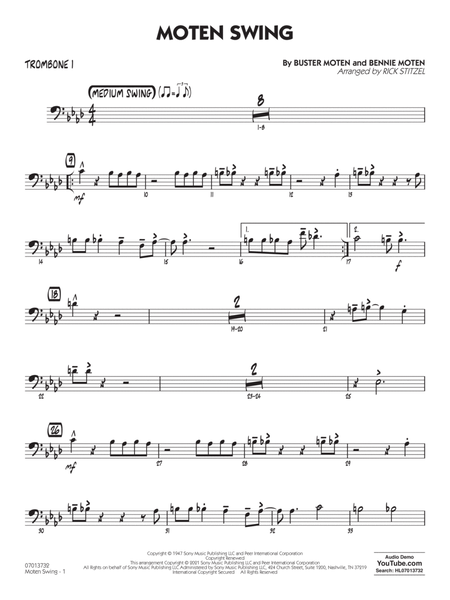 Moten Swing (arr. Rick Stitzel) - Trombone 1