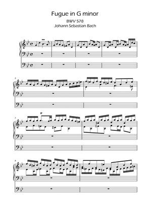 Fugue in G minor BWV 578 - Bach - Organ