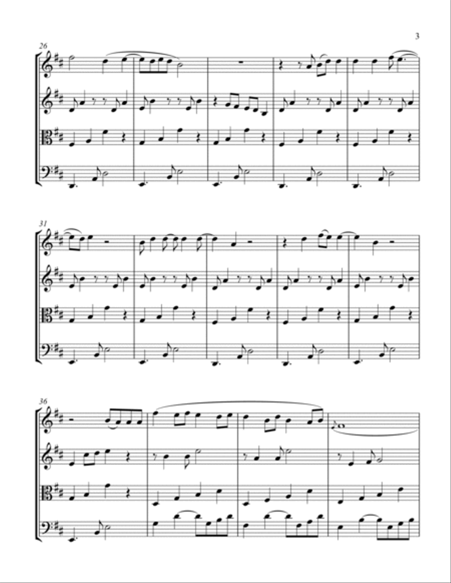 Invisible String String Quartet scores gallery preview page 3