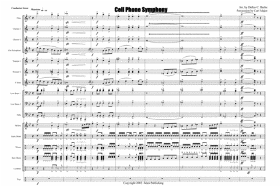 Cell Phone Symphony Cell Phone Symphony Marching Band scores gallery preview page 2
