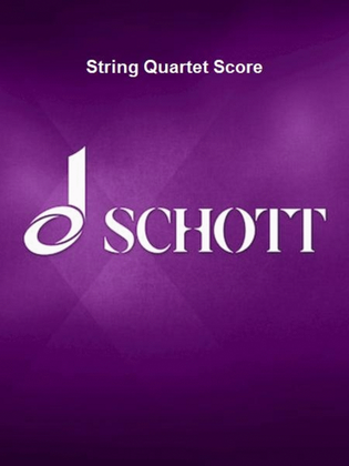 Book cover for String Quartet Score