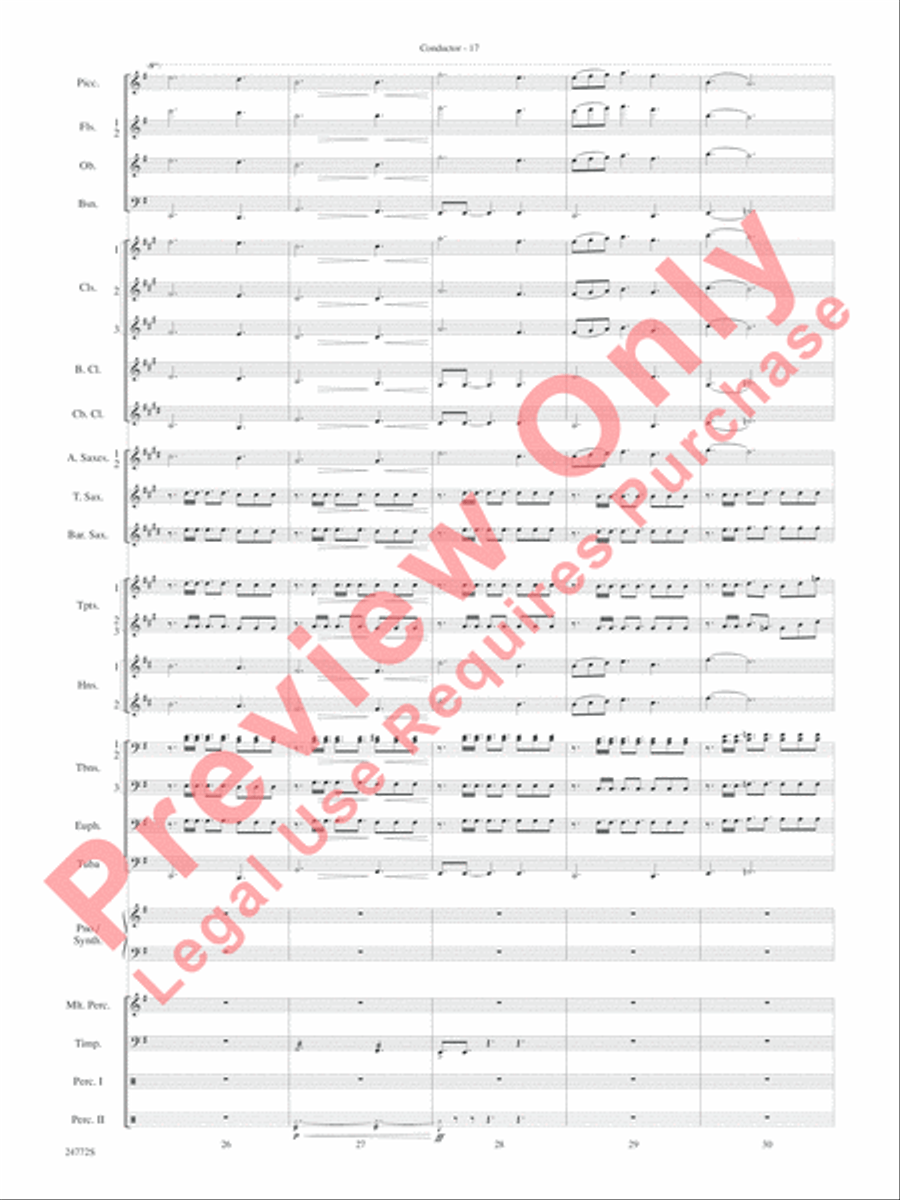 The Star WarsA(r) Epic - Part I, Suite from Concert Band scores gallery preview page 20