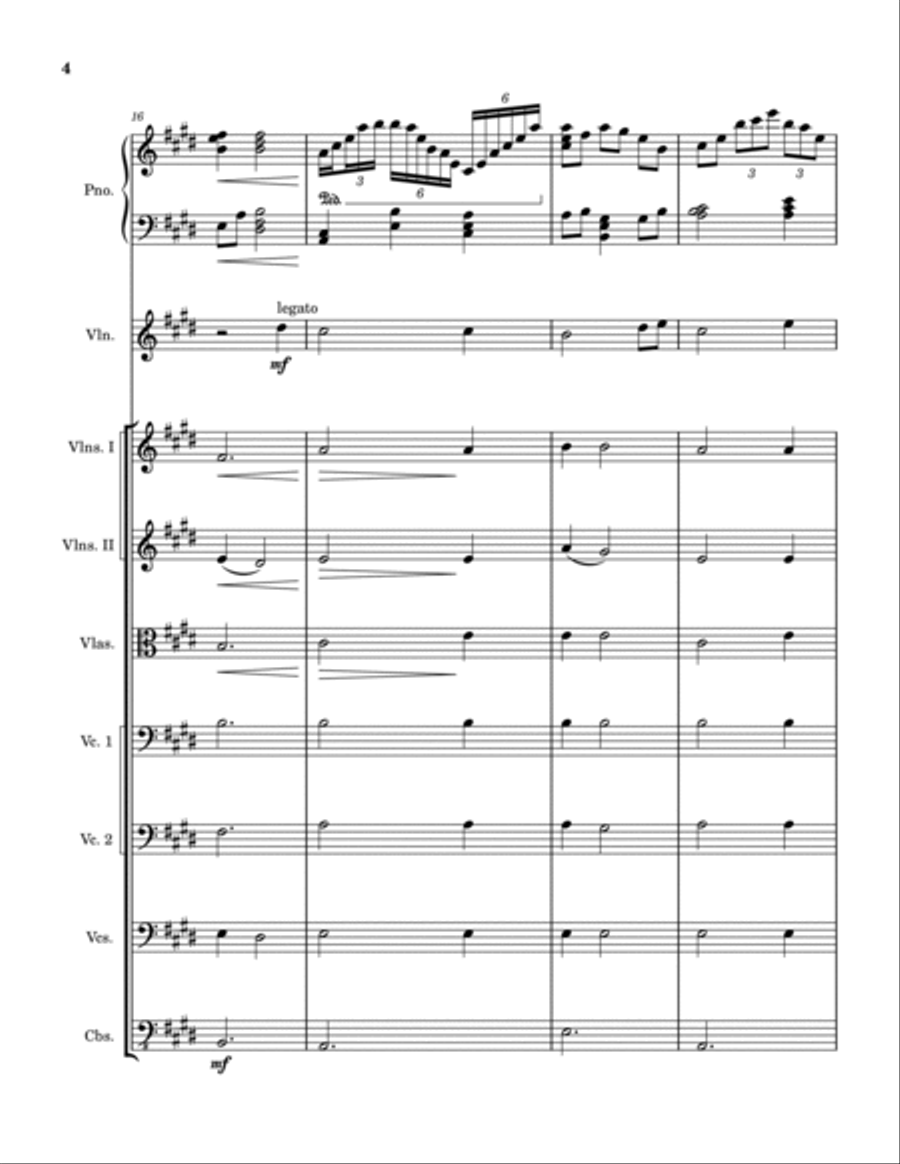 Sunset Ballad Chamber Music scores gallery preview page 4