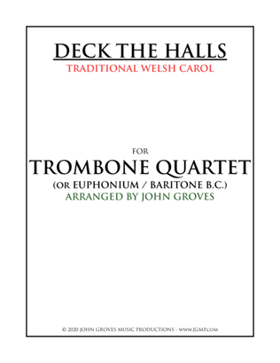 Book cover for Deck The Halls - Trombone Quartet