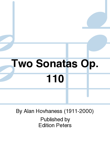 Two Sonatas Op. 110  Sheet Music