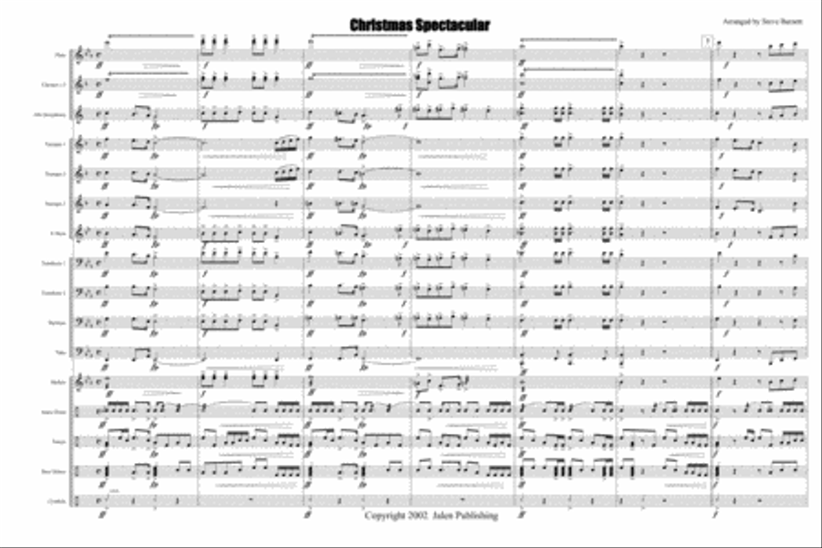 Christmas Spectacular Marching Band scores gallery preview page 2