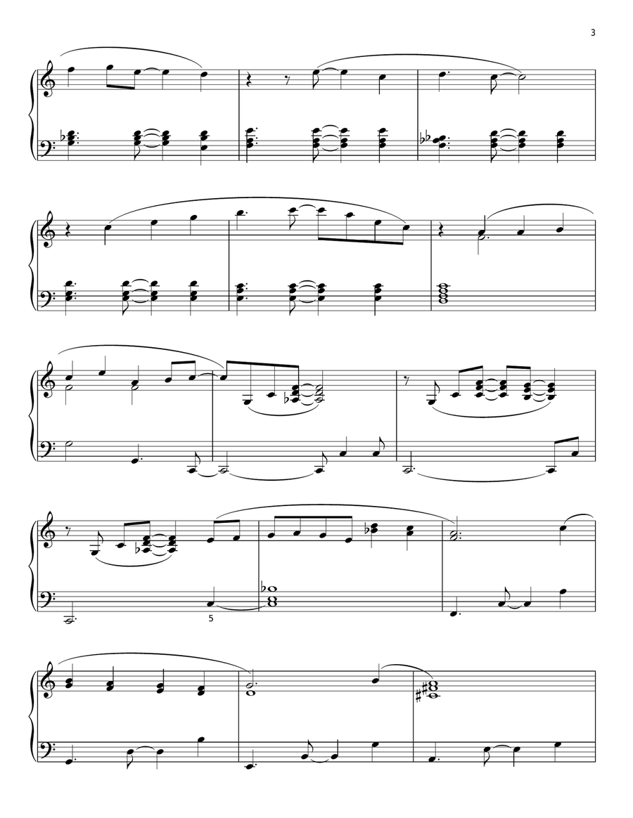 Just The Way You Are Piano Solo scores gallery preview page 3