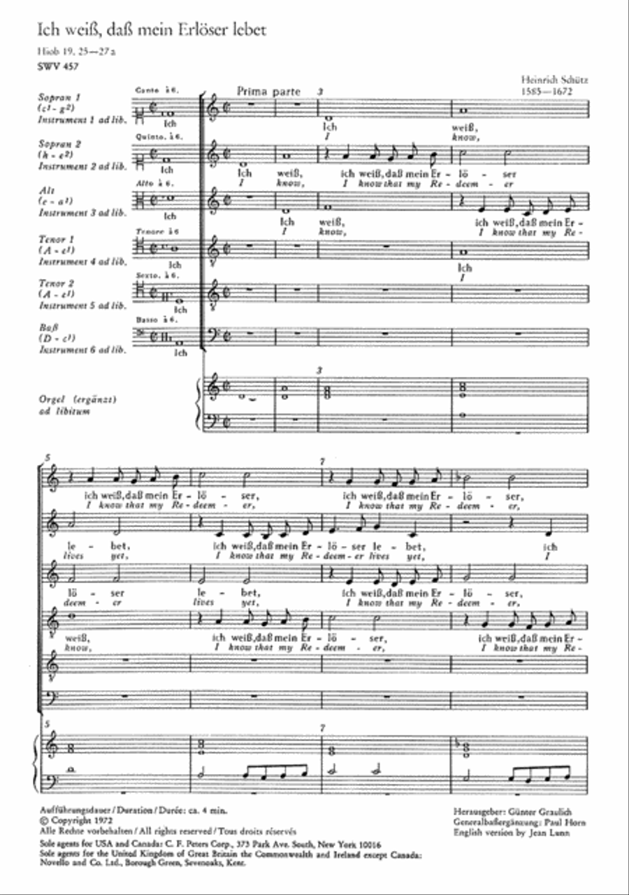 I know that my redeemer lives Choir scores gallery preview page 1