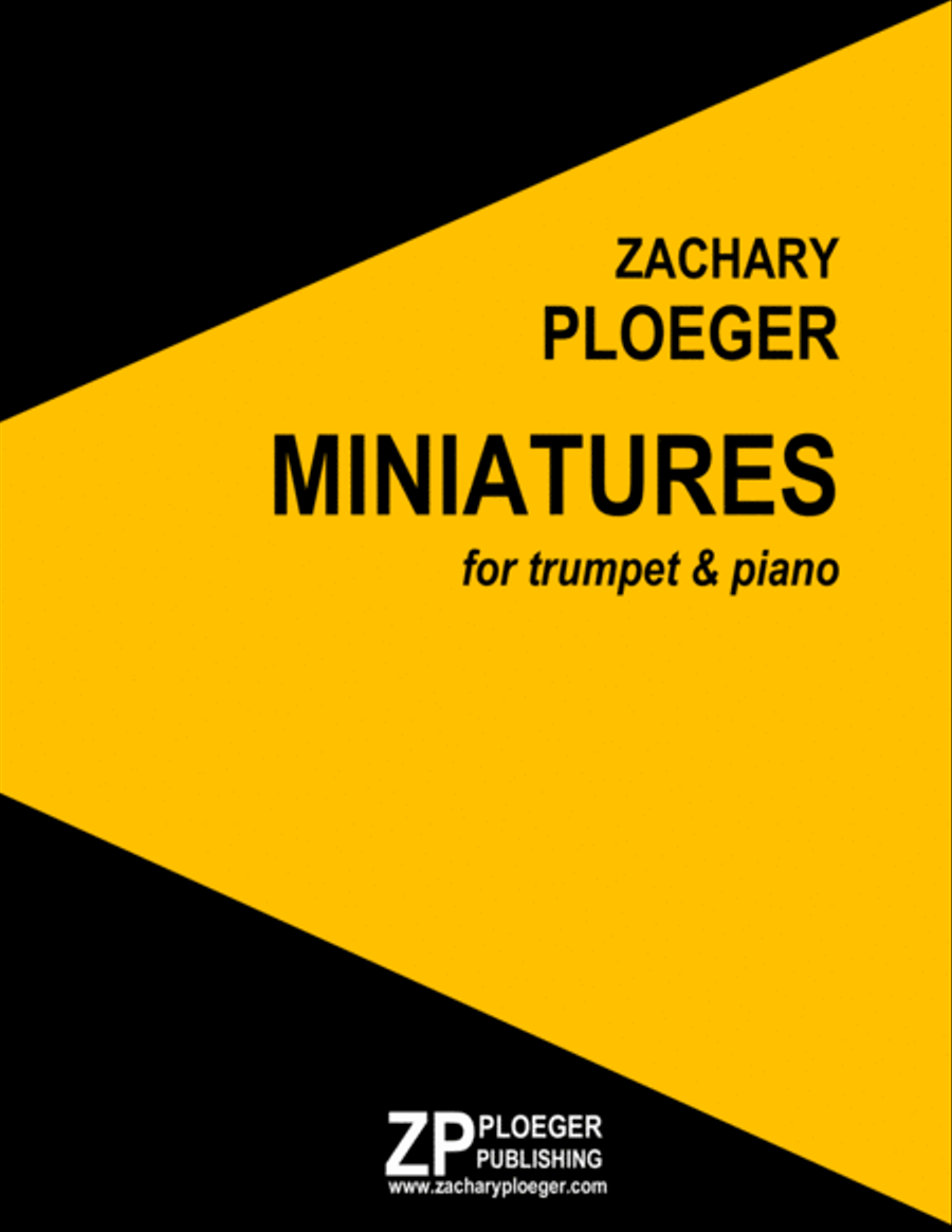 Miniatures for Trumpet and Piano Trumpet Solo scores gallery preview page 1