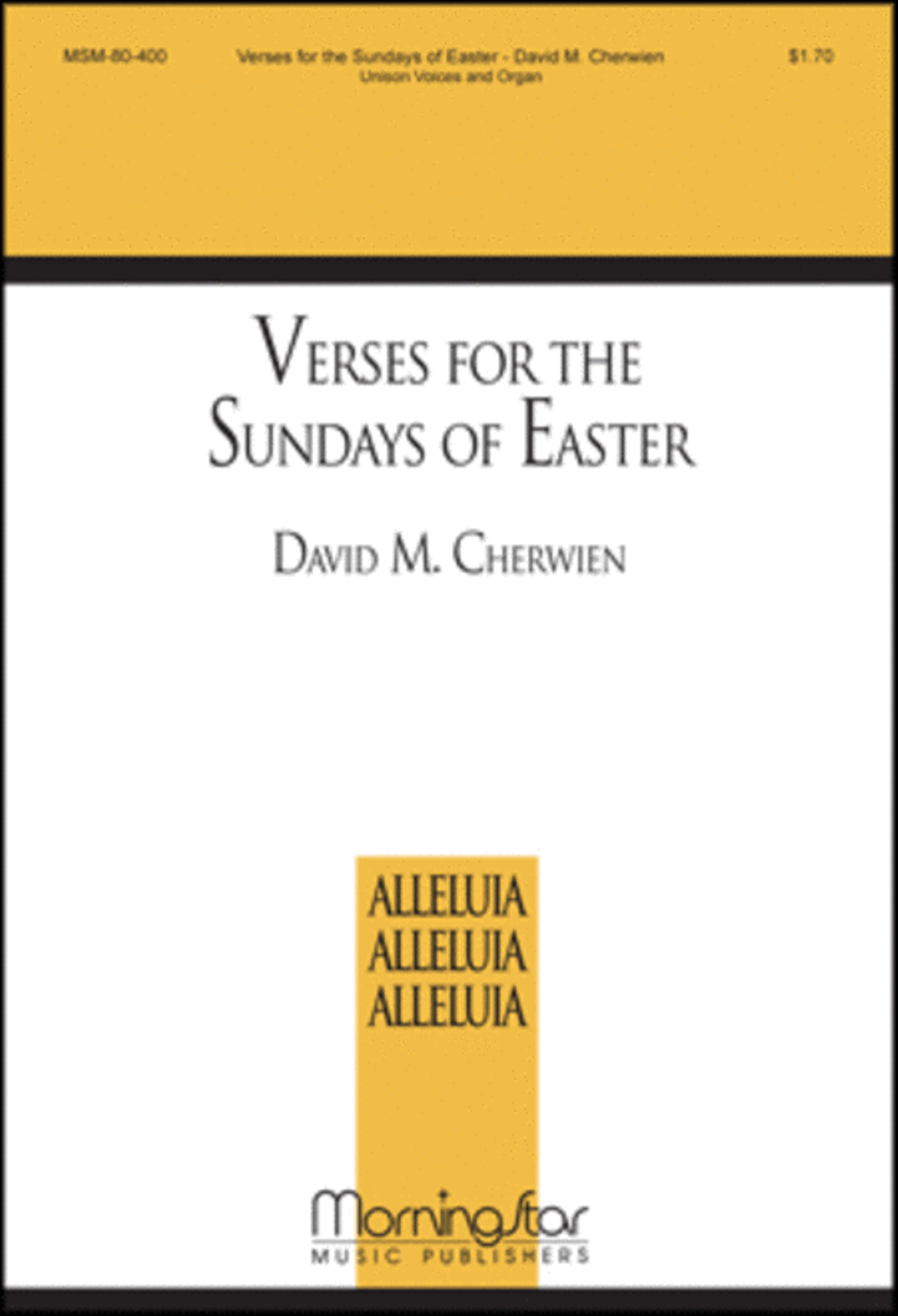 Verses for the Sundays of Easter Unison Choir scores gallery preview page 1