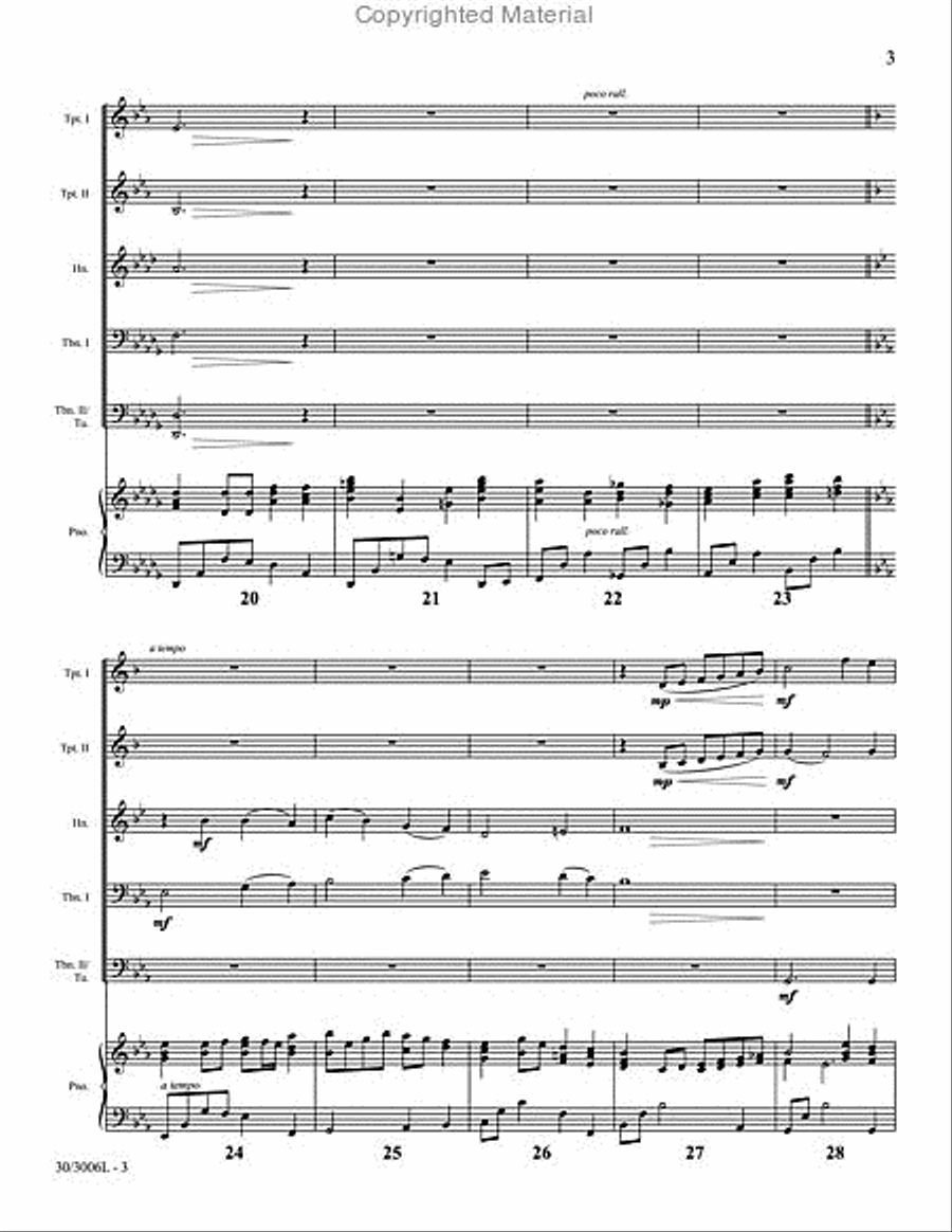 Jesus Shall Reign Brass Ensemble scores gallery preview page 4