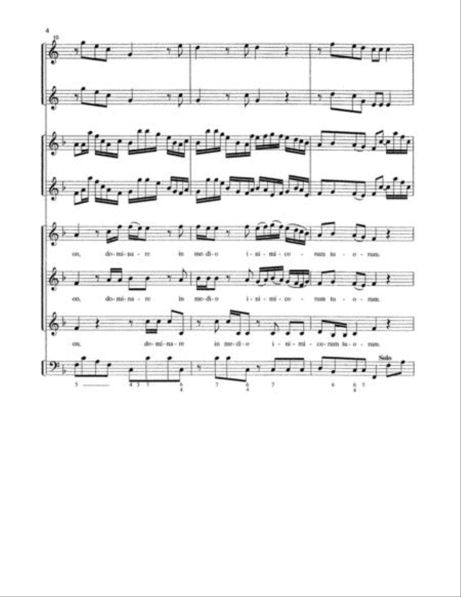 Dixit - Instrumental Score and Parts Choir scores gallery preview page 5