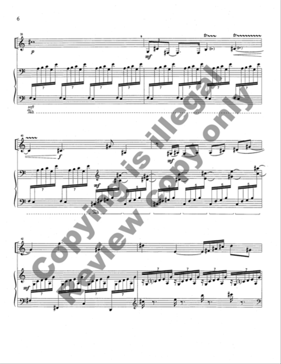 Song without Words for Clarinet and Piano Clarinet Solo scores gallery preview page 23
