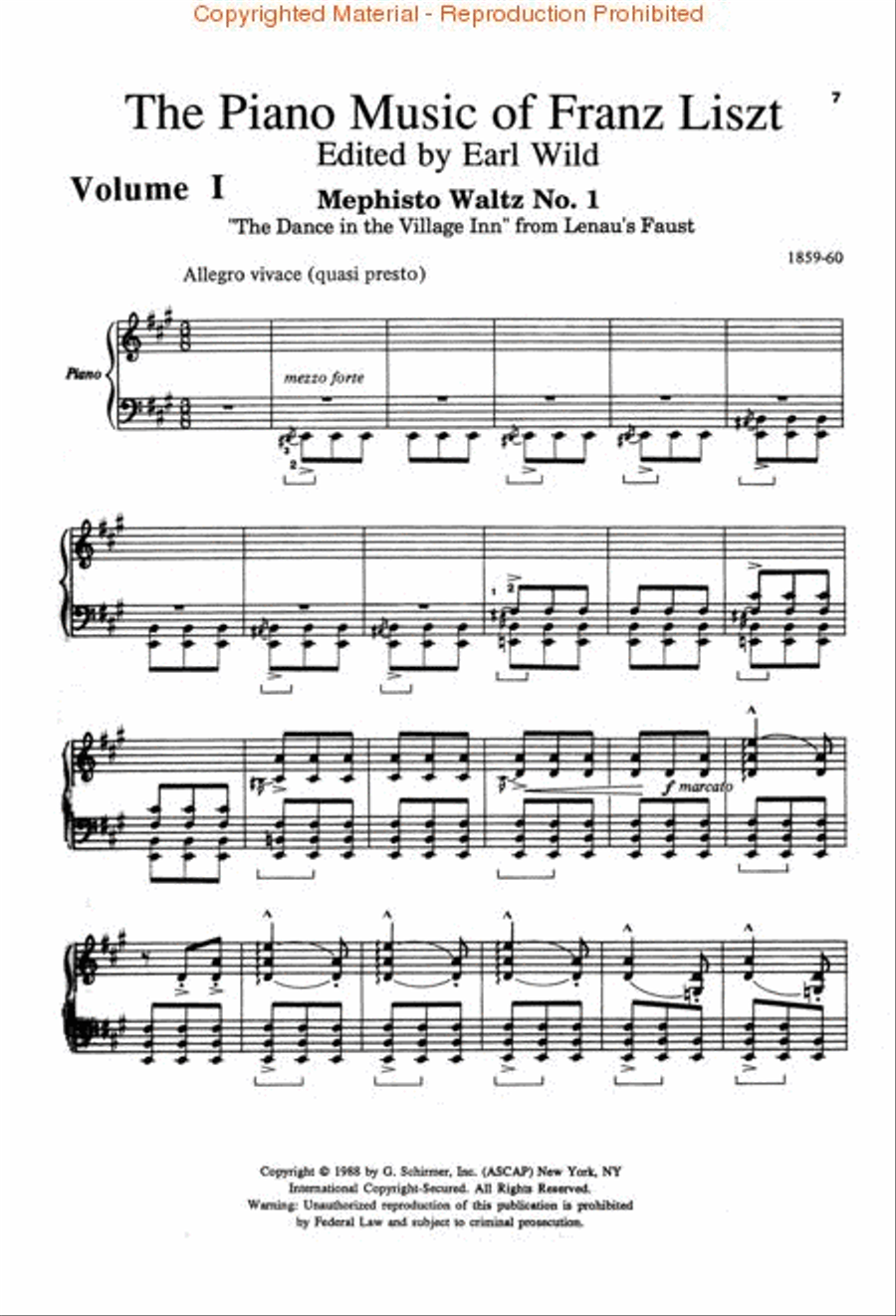 Piano Music of Franz Liszt – Volume 1 Piano Solo scores gallery preview page 2