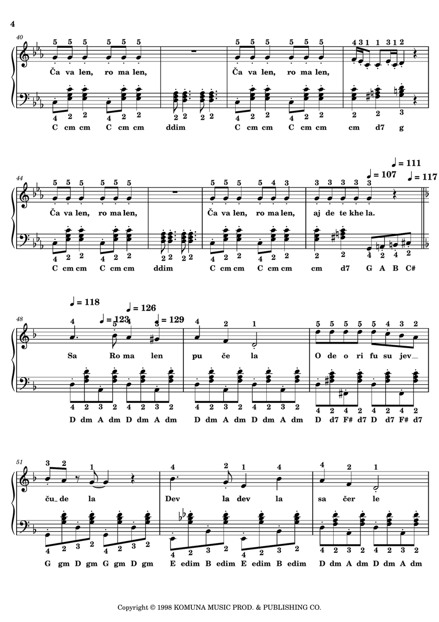 Bubamara (Main Version) Accordion scores gallery preview page 4