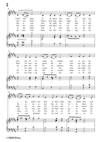 Schubert-Der Gott und die Bajadere,in B Major,for Voice&Piano image number null