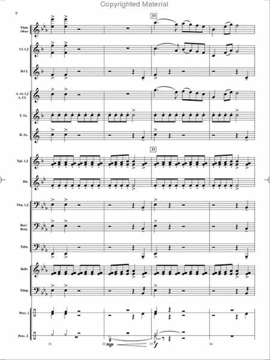 On Holiday Concert Band scores gallery preview page 9