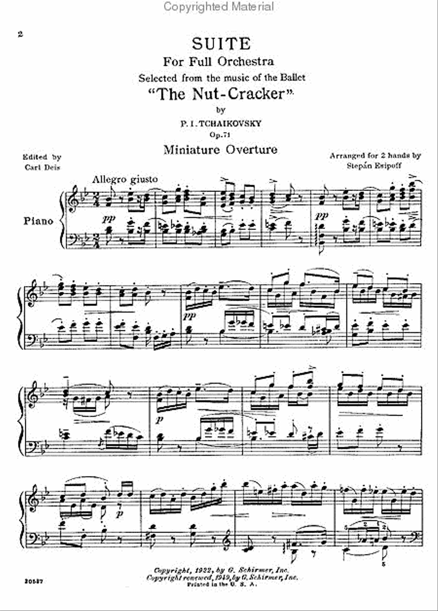 Nutcracker Suite, Op. 71a Piano Solo scores gallery preview page 2