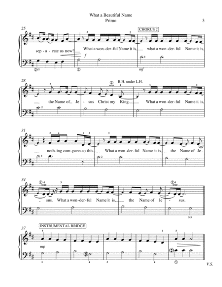 What A Beautiful Name Voice scores gallery preview page 4