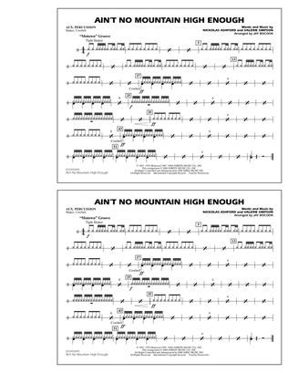 Ain't No Mountain High Enough - Aux Percussion