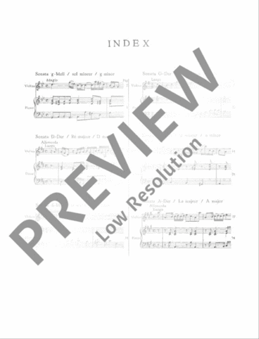 6 Sonatas 6 Sonatas Violin scores gallery preview page 5