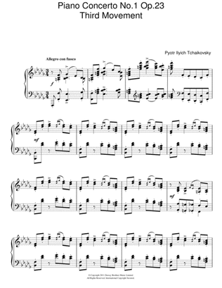 Book cover for Piano Concerto No. 1 Op. 23 (Third Movement)