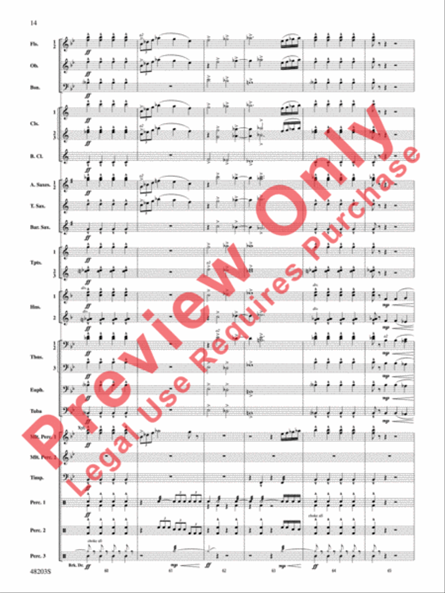 The Summoning The Summoning Concert Band scores gallery preview page 15