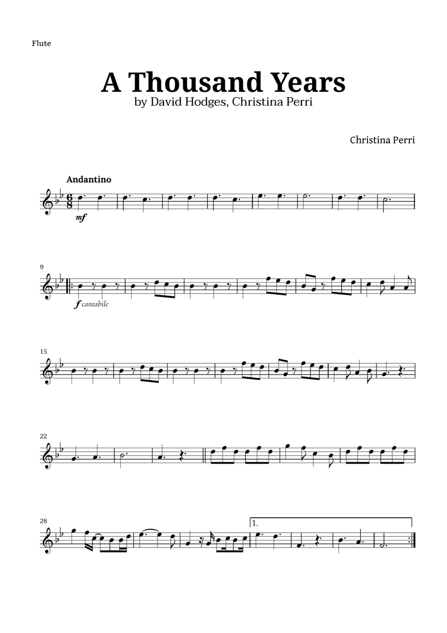 A Thousand Years Woodwind Quintet scores gallery preview page 5