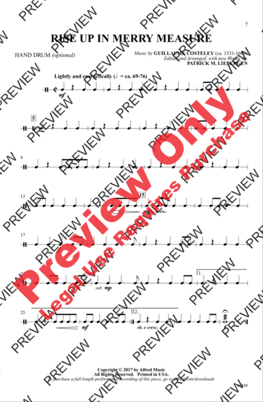 Rise Up in Merry Measure Women's Choir scores gallery preview page 7